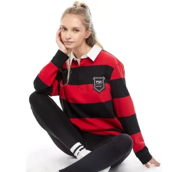 Women's PSK Collective Authentic Crop Rugby Jersey -Adidas shop 5911919 Red Stripe