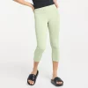 Women's FLX Affirmation High-Waisted Capri Leggings -Adidas shop 5913027 Mint Crackle