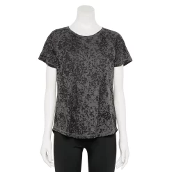 Women's Tek Gear® Core Raglan Tee -Adidas shop 5942070 Black Burnout
