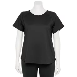 Plus Size Tek Gear® Core Raglan Tee -Adidas shop 5942095 Mineral Black