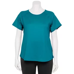 Plus Size Tek Gear® Core Raglan Tee -Adidas shop 5942095 Night Life Teal