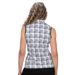 Women's Nancy Lopez Fanny Sleeveless Golf Polo -Adidas shop 5965675 ALT