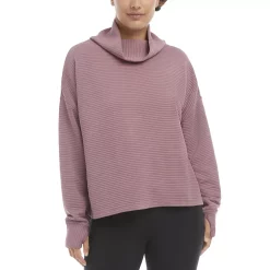Women's Danskin Ridge Cowlneck Fleece Pullover -Adidas shop 5988483 Wistful Mauve