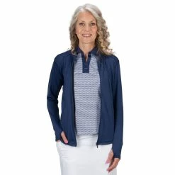 Women's Nancy Lopez Jazzy Long Sleeve Golf Jacket -Adidas shop 5996598 ALT2