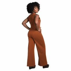 Poetic Justice Women's Sleeveless V-Neck Wide Leg Jumsuit -Adidas shop 6061380 ALT