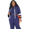 Poetic Justice Plus Size Curvy Women's Flare Sleeve Cropped Hoodie -Adidas shop 6061454