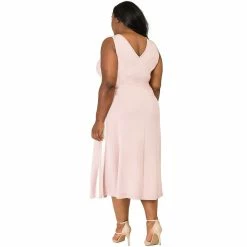 Poetic Justice Plus Size Curvy Women's Athletic Stripe A-Line Midi Dress 8 Poetic Justice Plus Size Curvy Women's Athletic Stripe A-Line Midi Dress -Adidas shop 6061519 ALT2