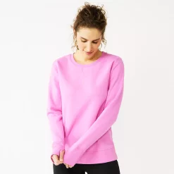 Women's Tek Gear® Ultrasoft Fleece Sweatshirt -Adidas shop 6119993 Pink Trillion