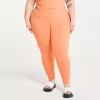 Plus Size FLX Affirmation High-Waisted 7/8 Ankle Leggings -Adidas shop 6120004 Southern Peach
