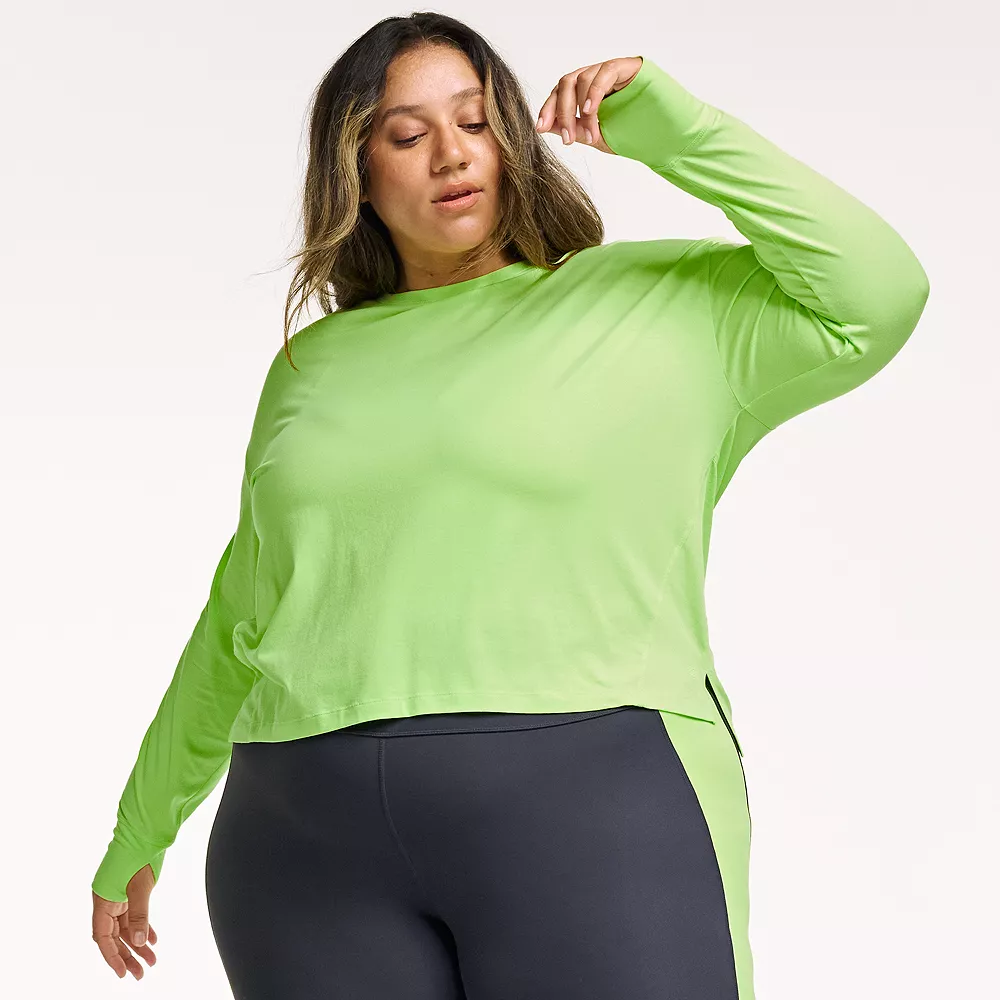 Plus Size FLX Core Drop-Shoulder Tee 4 Plus Size FLX Core Drop-Shoulder Tee - Image 2