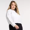 Plus Size FLX Woven Popover Top -Adidas shop 6142356