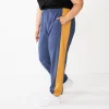 Juniors' Plus Size SO® Oversized High-Rise Boyfriend Joggers 1 Juniors' Plus Size SO® Oversized High-Rise Boyfriend Joggers -Adidas shop 6142525 Blue Colorblock