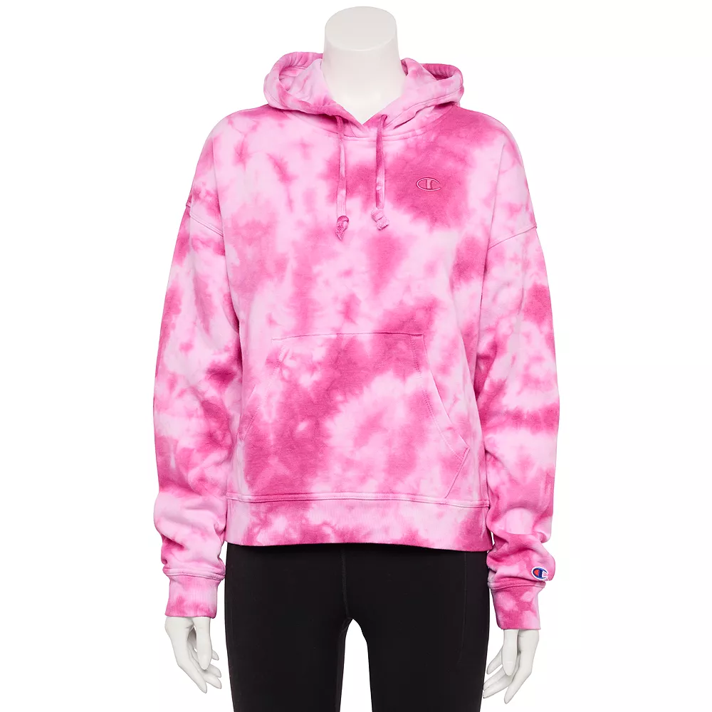 Women's Champion® Tie-Dye Relaxed Fleece Hoodie 4 Women's Champion® Tie-Dye Relaxed Fleece Hoodie - Image 2