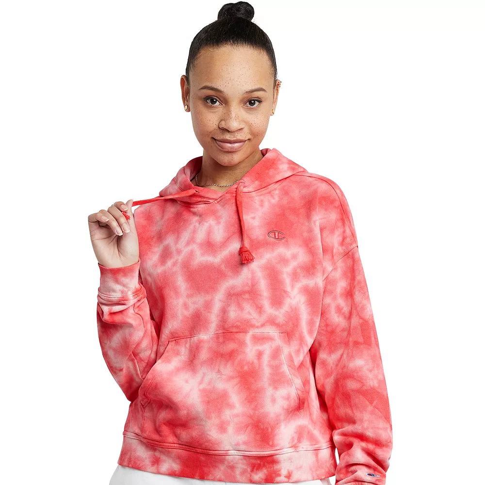 Women's Champion® Tie-Dye Relaxed Fleece Hoodie 6 Women's Champion® Tie-Dye Relaxed Fleece Hoodie - Image 4