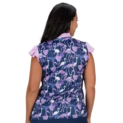 Plus Size Nancy Lopez Flamingo Sleeveless Golf Polo -Adidas shop 6166037 ALT