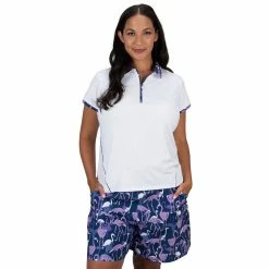 Plus Size Nancy Lopez Folly Golf Polo -Adidas shop 6166050 White Multi