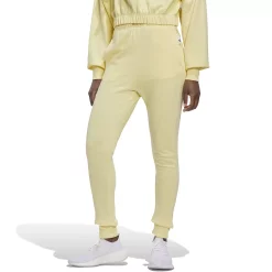 Women's adidas Studio Lounge High-Waisted French Terry Joggers -Adidas shop 6171359 Almost Yellow