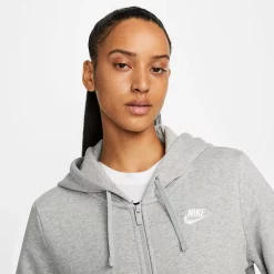 Women's Nike Sportswear Club Fleece Full-Zip Hoodie -Adidas shop 6224760 ALT2