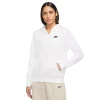 Women's Nike Sportswear Club Fleece Full-Zip Hoodie -Adidas shop 6224760 White