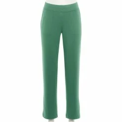 Women's Croft & Barrow® Easy Knit Straight-Leg Pants -Adidas shop 6224841 Sage