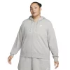 Plus Size Nike Sportswear Club Fleece Full-Zip Hoodie -Adidas shop 6224849 Gray Heather