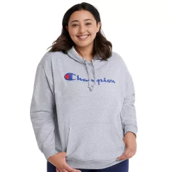 Plus Size Champion® Powerblend Graphic Hoodie