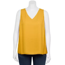 Plus Size Nine West Essential V-Neck Tank -Adidas shop 6224912 Light Bronze