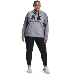 Plus Size Under Armour Rival Fleece Logo Hoodie -Adidas shop 6224971 ALT2