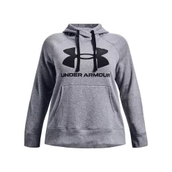 Plus Size Under Armour Rival Fleece Logo Hoodie -Adidas shop 6224971 ALT4