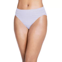 Women's Jockey® Comfies Matte & Shine Seamless Hi-Cut Panty 1306 -Adidas shop 6225483 Digital Lavender